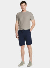 Bermuda in Cotton Blend with Striped Pattern