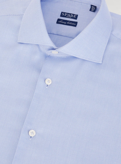Camicia in cotone a spina di pesce