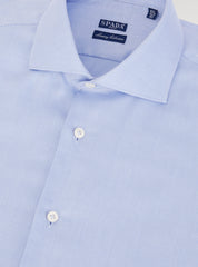 Camicia in cotone a spina di pesce