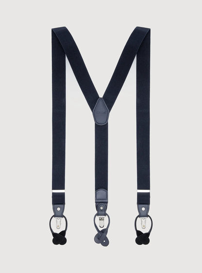 Solid Blue Suspenders