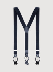 Solid Blue Suspenders