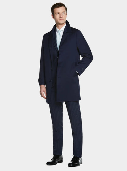 Wool Canvas Overcoat