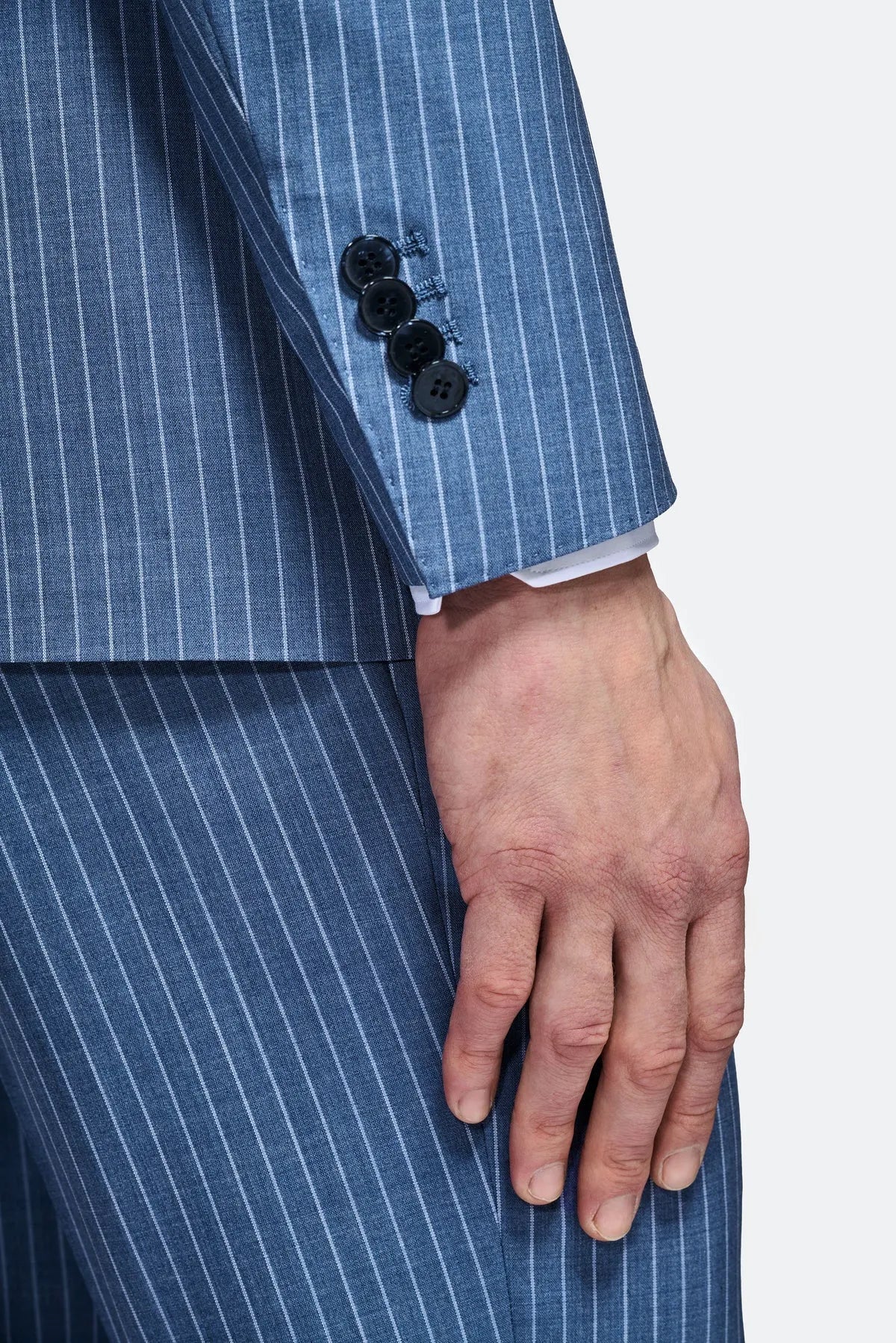 Pure Wool Pinstripe Suit
