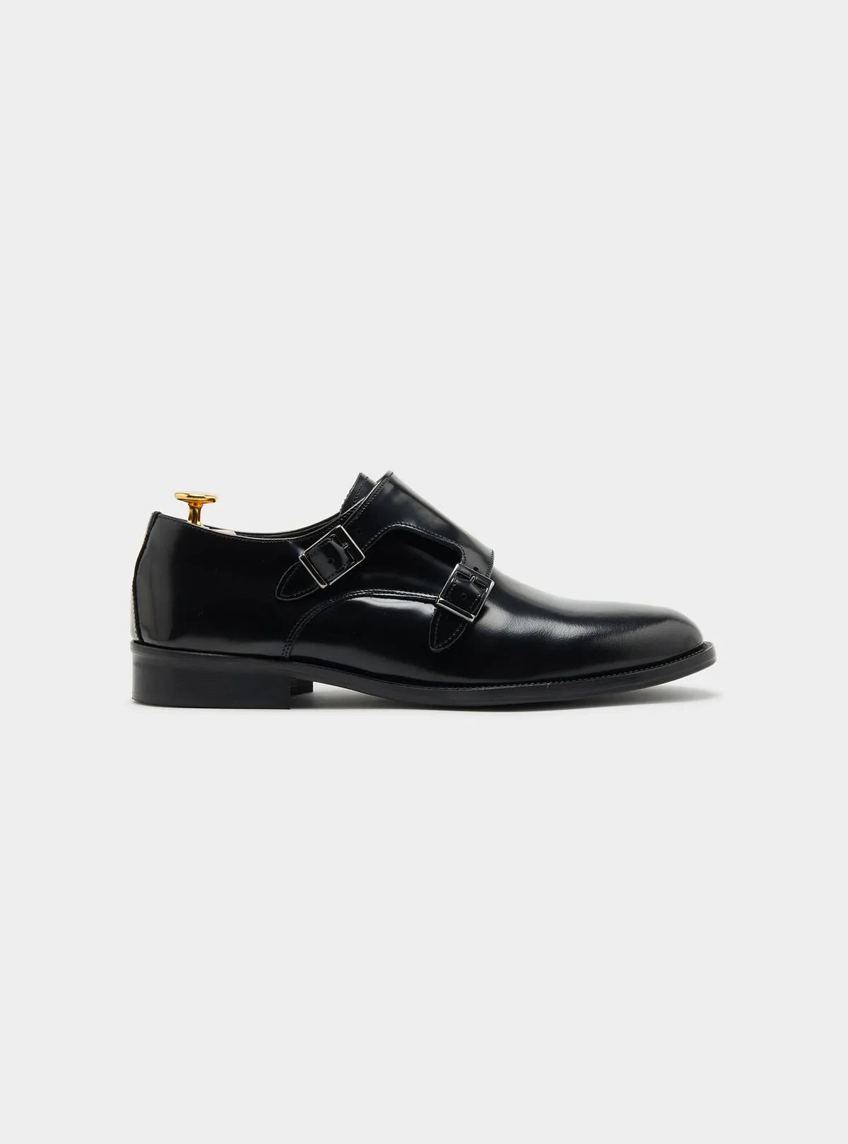 Double Buckle 100% Leather Shoe