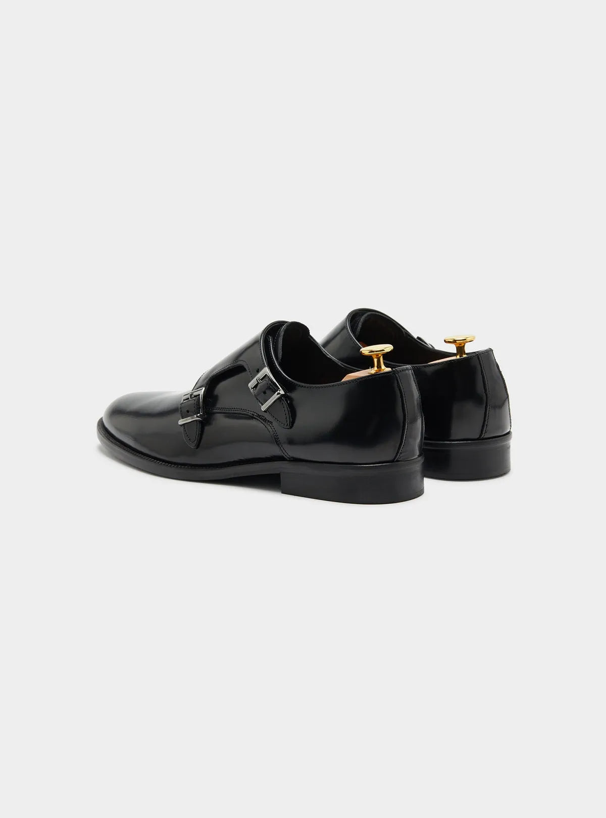 Double Buckle 100% Leather Shoe