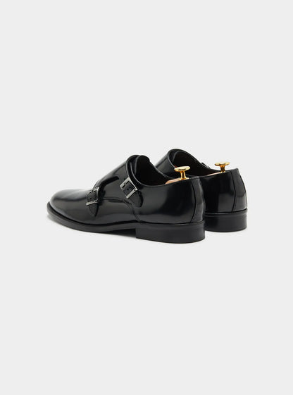 Double Buckle 100% Leather Shoe